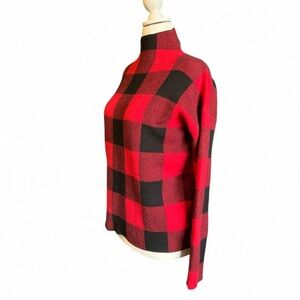 Tommy Bahama Buffalo Check Plaid Mockneck Pullover M
